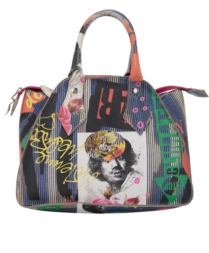 Anarchy, &pound;160, Handbags, Blue/Green/Orange/Pink, Canvas, Front view